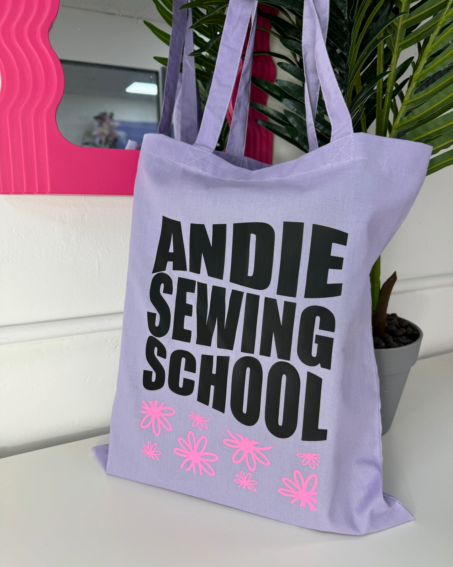 Lilac Andie Sewing School Tote Bag