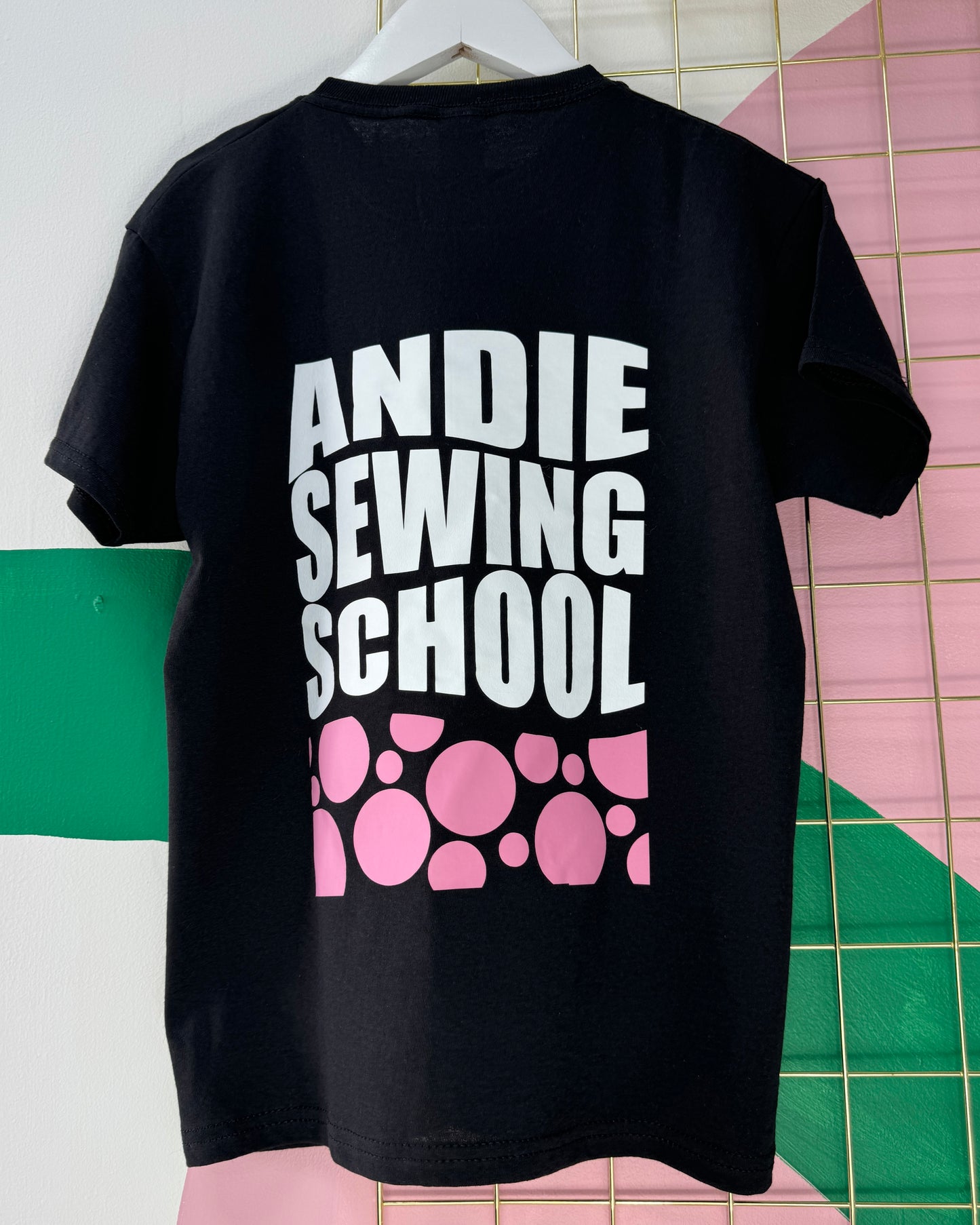 Black Spotted Andie Sewing School T shirt