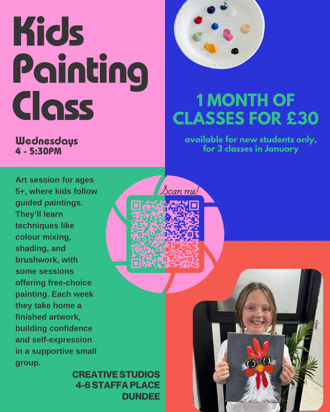 £30 Gift Voucher Kids Painting Classes