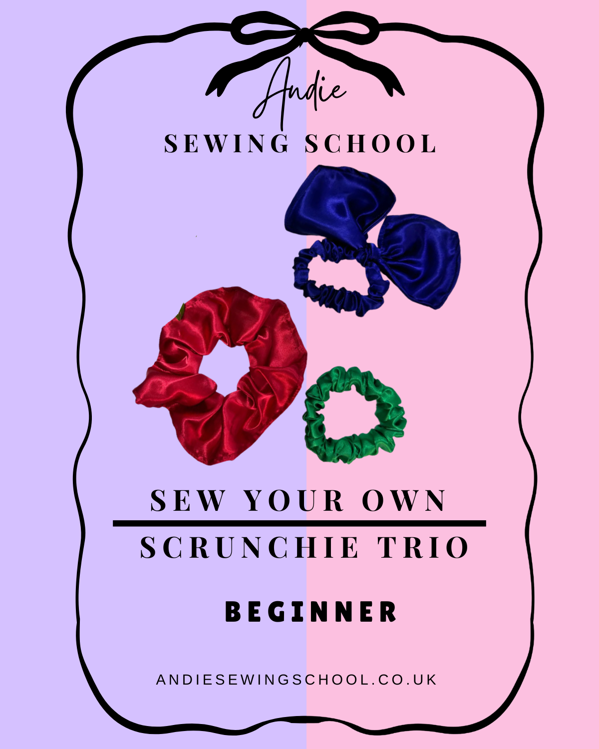 Sew your own Scrunchie Trio Pack