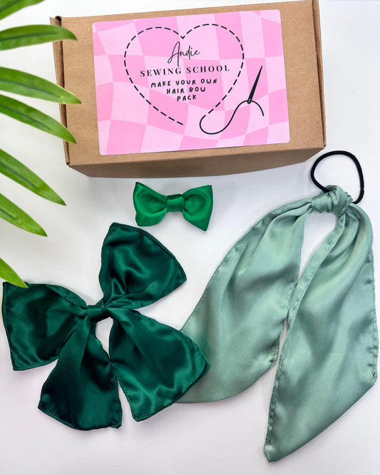 Make your own Hair Bow Trio kit (Satin)