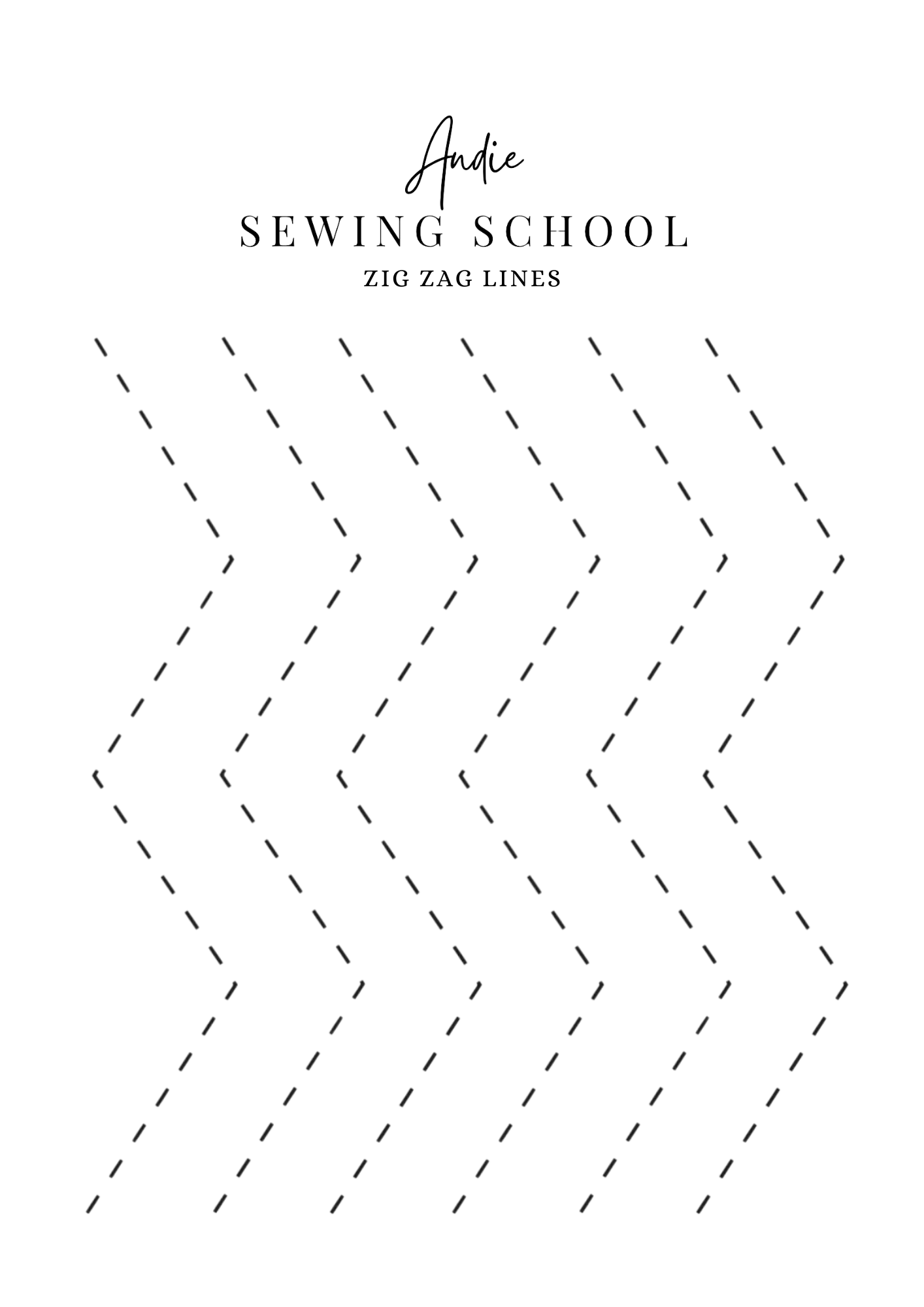 Free Machine Sewing Practice Pack