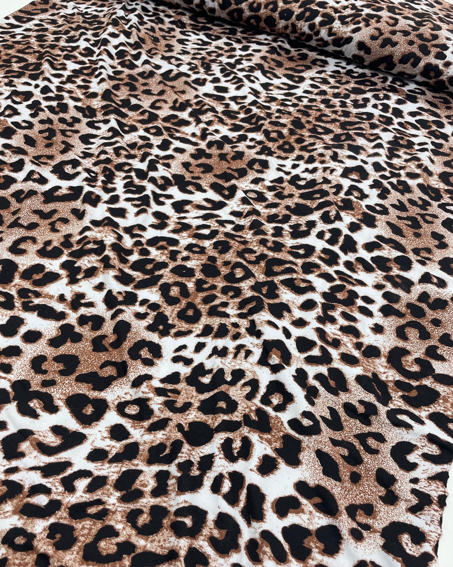 Soft Touch Leopard Print Jersey Fabric