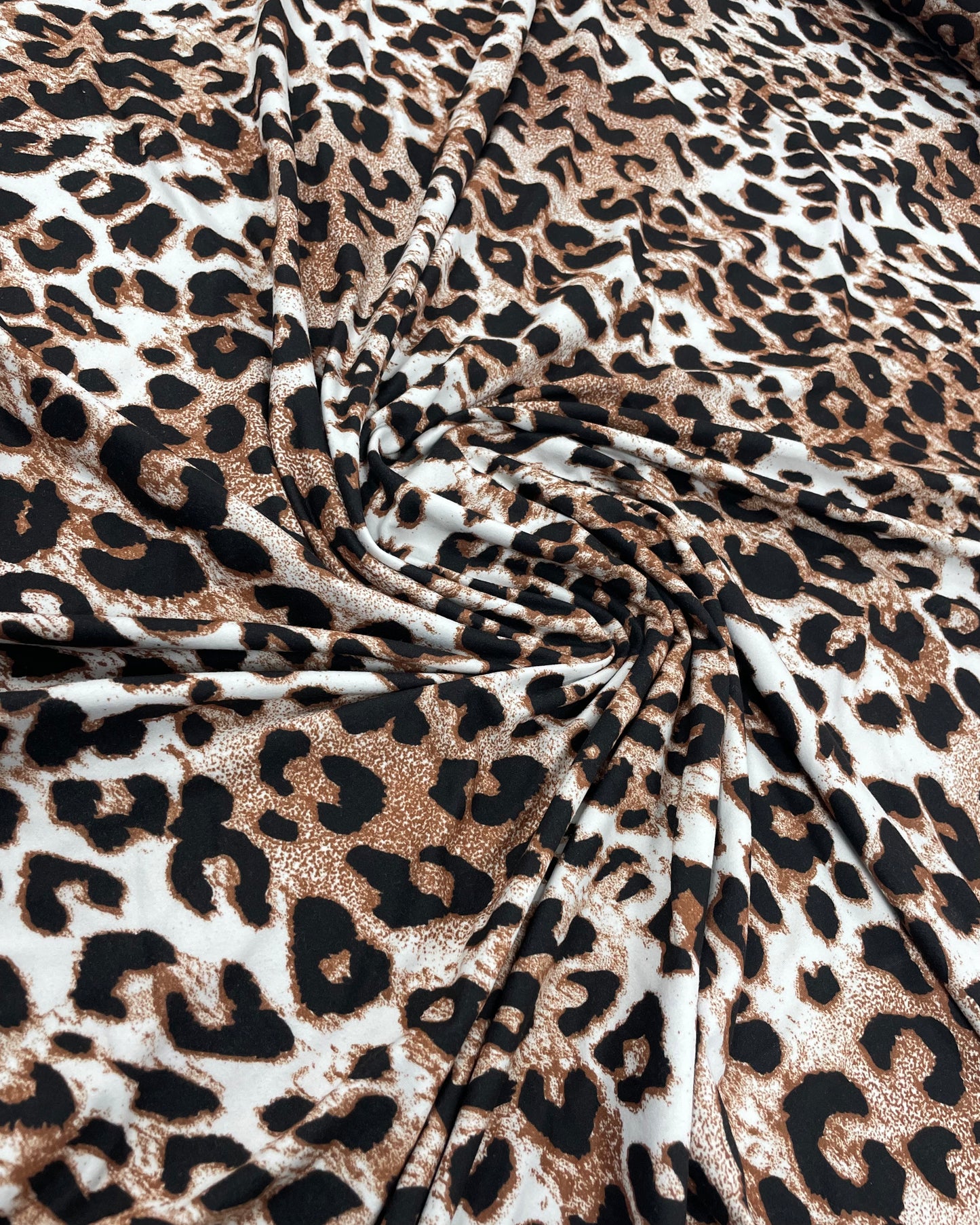 Soft Touch Leopard Print Jersey Fabric